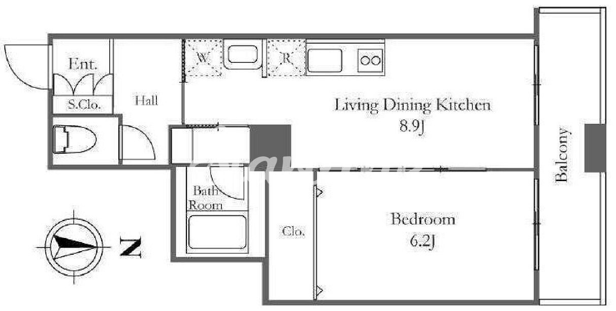 リバーシティ21イーストタワーズ10号棟の物件間取画像