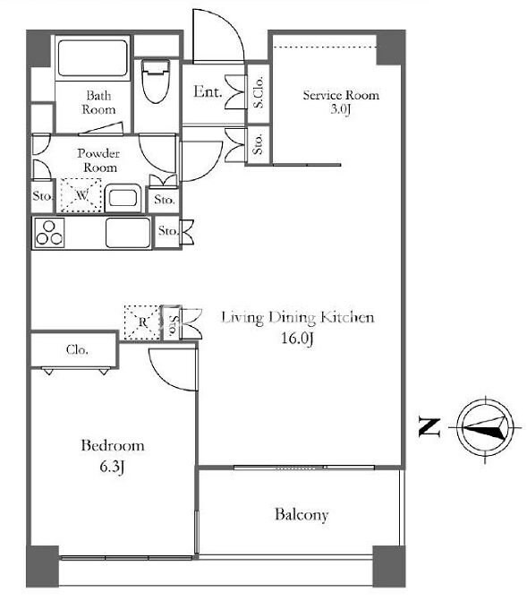リバーシティ21イーストタワーズIIの物件間取画像