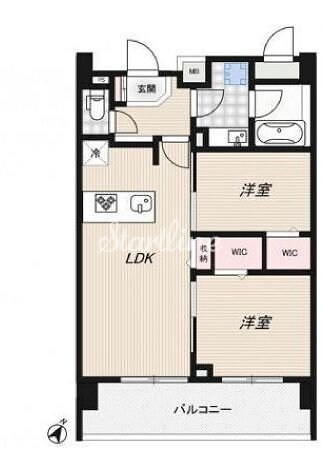 リッジ豊洲の物件間取画像