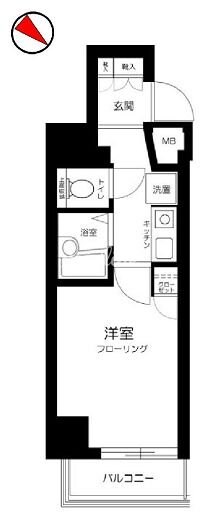 プレール月島リバージュの物件間取画像