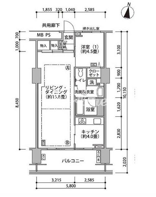 東雲キャナルコートCODAN17号棟の物件間取画像