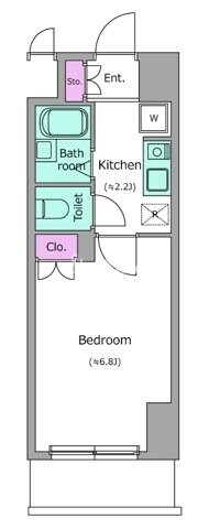 レジディア木場の物件間取画像