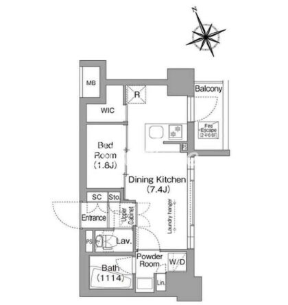 コンフォリア東葛西の物件間取画像