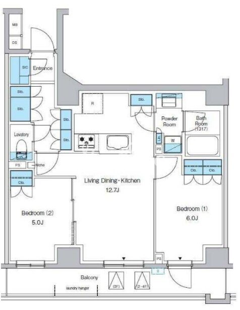 プレディアコート西葛西の物件間取画像