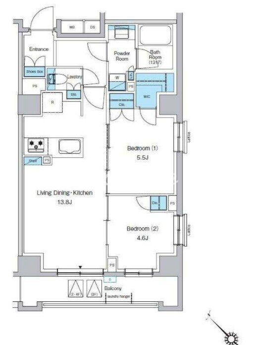 プレディアコート西葛西の物件間取画像