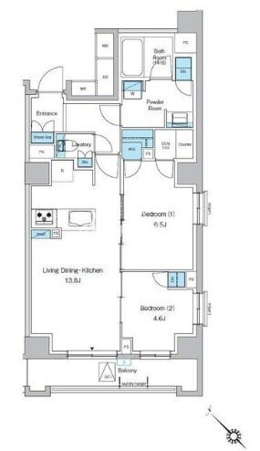 プレディアコート西葛西の物件間取画像