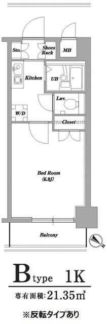 レジディア門前仲町の物件間取画像