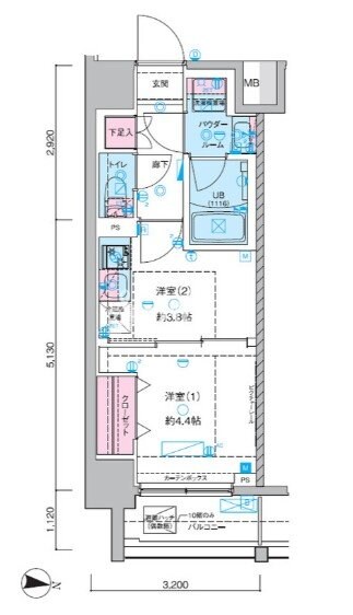 ジェノヴィア木場IIの物件間取画像