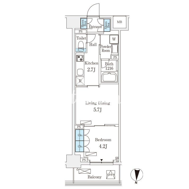 フロンティアレジデンス錦糸公園の物件間取画像