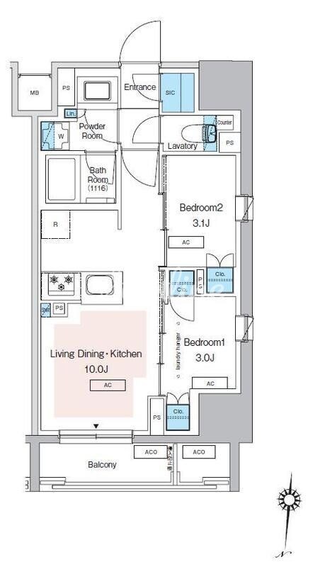 プレディアコート錦糸町スカイビューの物件間取画像