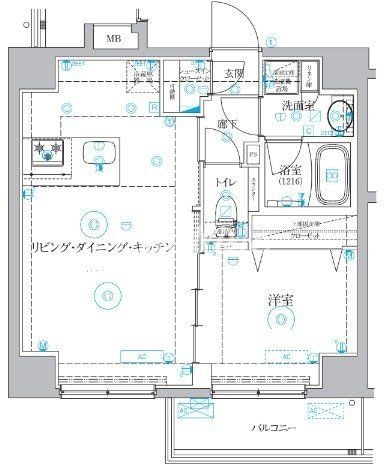 ベルシードアルファ押上イーストの物件間取画像