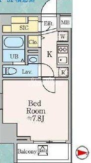 ドゥーエ西大島IIIの物件間取画像