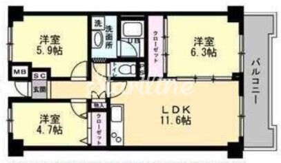 ファミール亀戸の物件間取画像
