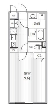 THE PALMS 大島の物件間取画像