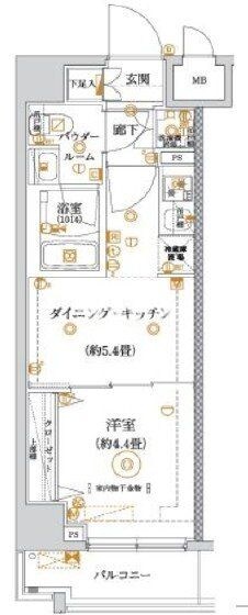 ガリシア亀戸水神の物件間取画像