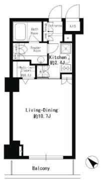 パークルージュ赤坂檜町の物件間取画像