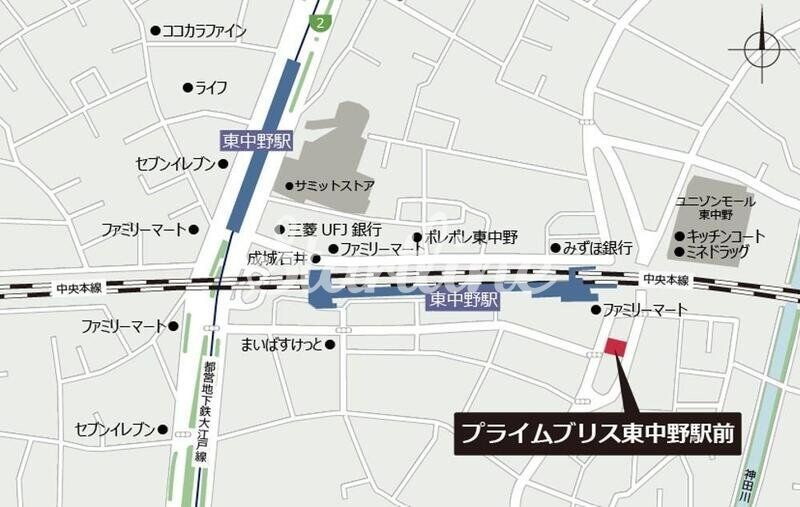 プライムブリス東中野駅前の物件内観写真