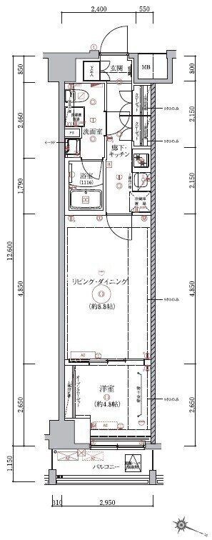 ベルシード板橋本町プレミアIIの物件間取画像