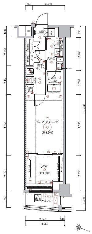 ベルシード板橋本町プレミアIIの物件間取画像