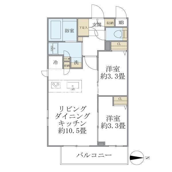 ラペルラ中野の物件間取画像