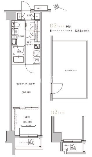 ベルシード板橋本町プレミアIIの物件間取画像