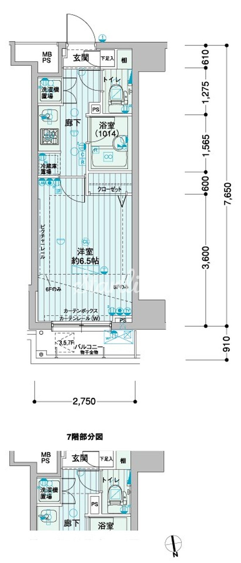 メインステージ浜松町の物件間取画像