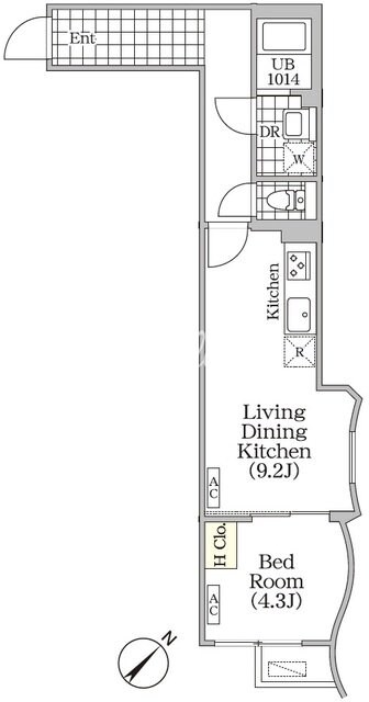ブリックレジデンス目黒本町の物件間取画像
