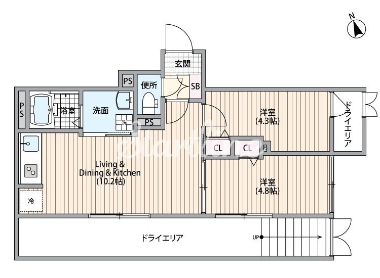 HJクラウンIの物件間取画像