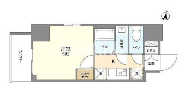 インペリアルフラット武蔵小山の物件間取画像