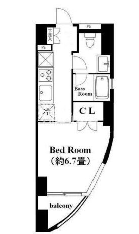 パシフィックコート中延の物件間取画像