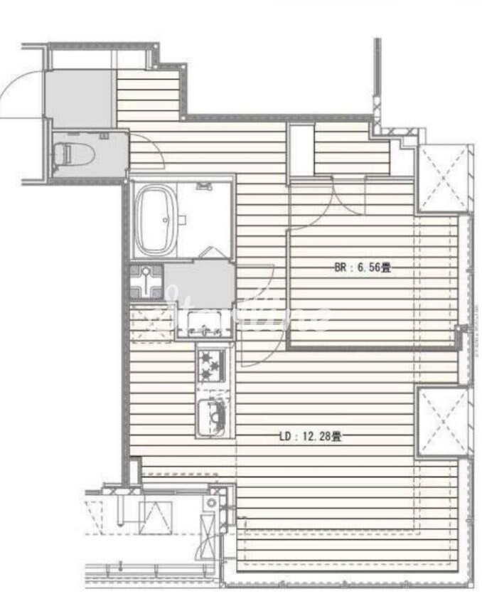 ホワイトタワー浜松町の物件間取画像