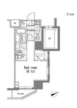 パークハビオ新橋の物件間取画像