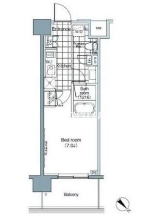 パークハビオ赤坂の物件間取画像