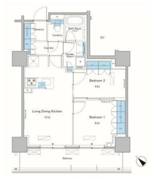 ルフォンプログレ滝野川の物件間取画像