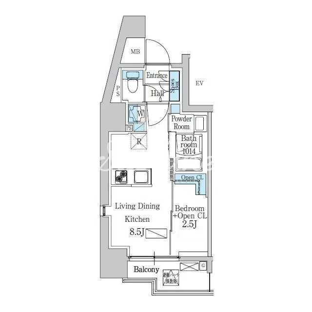 デュオフラッツ品川戸越の物件間取画像