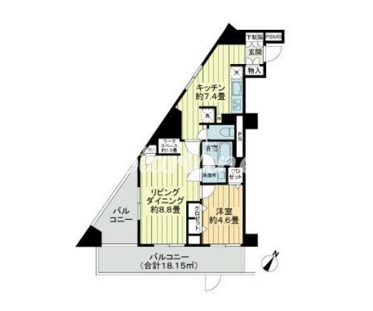 クレール芝の物件間取画像