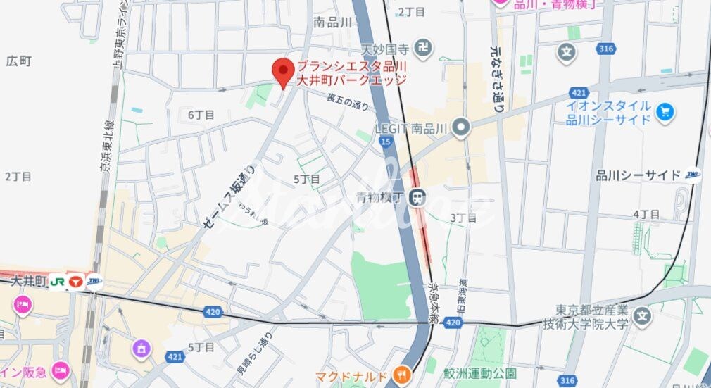 ブランシエスタ品川大井町パークエッジの物件内観写真