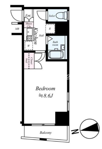 ソアブール品川戸越駅前の物件間取画像