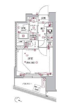 クレイシア大井町の物件間取画像