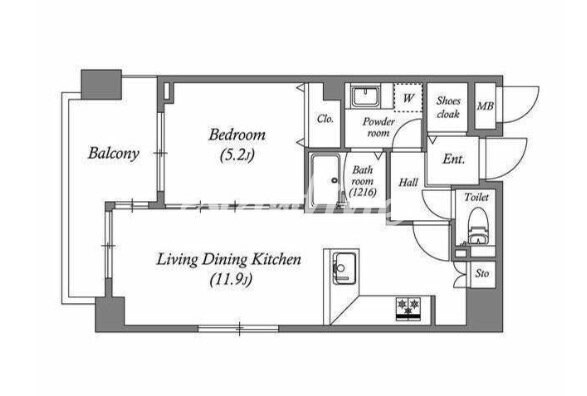 白金台アパートメントの物件間取画像