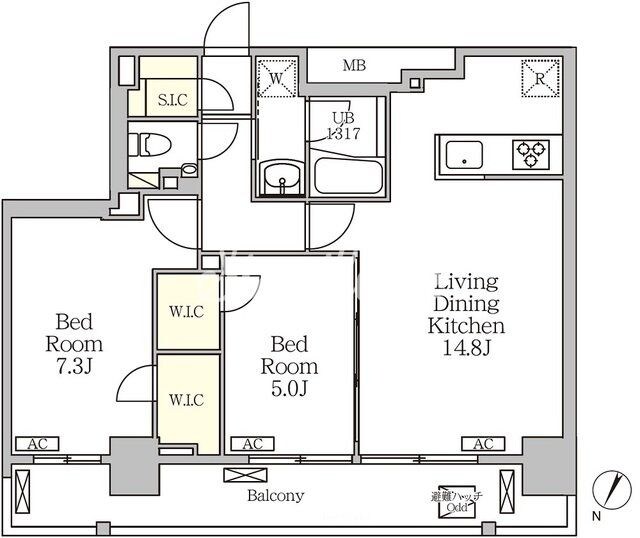 ジオエント白金台の物件間取画像