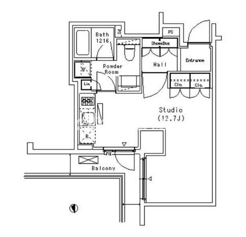 パークアクシス代官山の物件間取画像