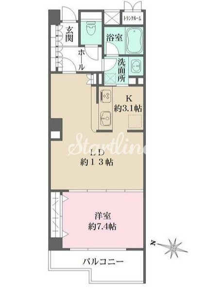 グレース長者丸の物件間取画像