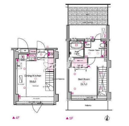 グラントレゾール広尾の物件間取画像