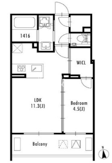 グランパセオ西麻布の物件間取画像