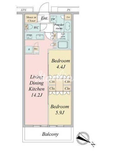 ブランシエスタ目黒中央町の物件間取画像
