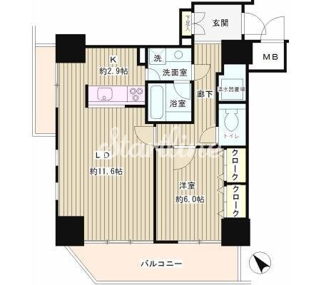 トレステージ目黒の物件間取画像