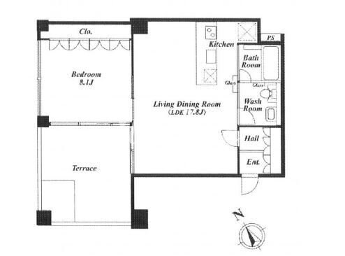 Qiz広尾(クイズ広尾)の物件間取画像