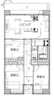 アクティ目黒駅前2号棟の物件間取画像