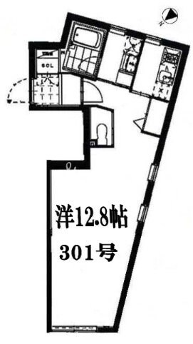 広尾フェリシタの物件間取画像